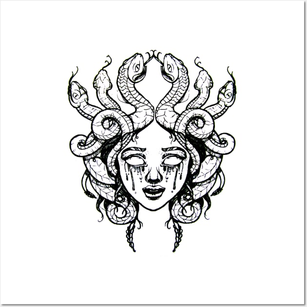 Medusa Wall Art by TattooTshirt